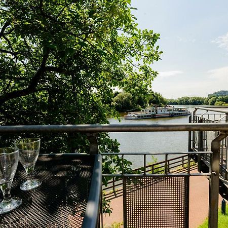 Weserwohnung - Bootshaus Urlaub Am Wasser Hamelin Ngoại thất bức ảnh